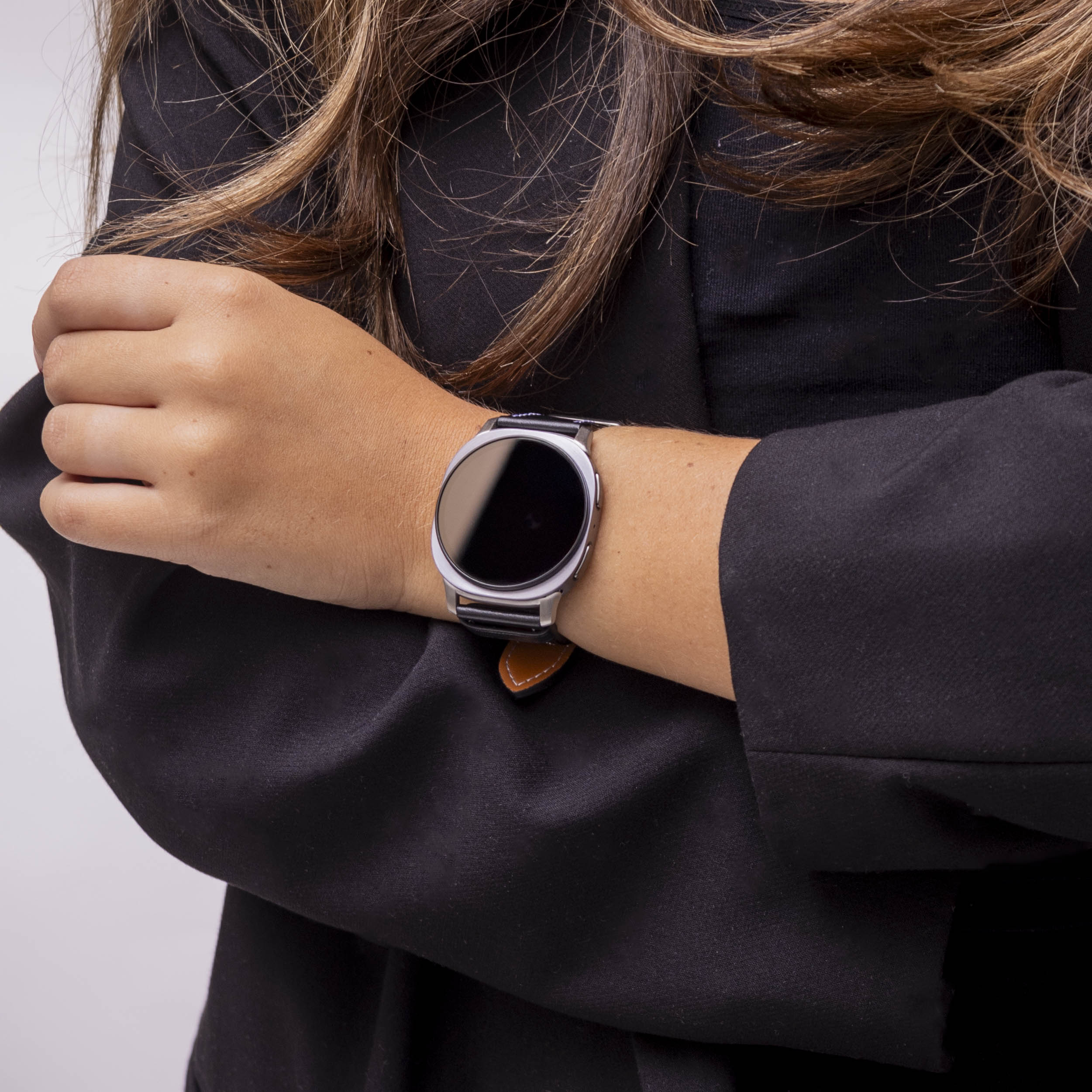 Correa cuero clasico Samsung Galaxy Watch 8 - 44mm (negro)