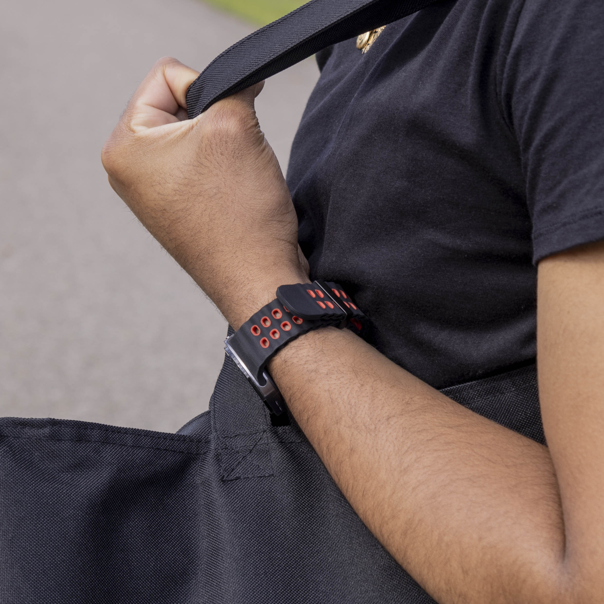 Correa Ocean Samsung Galaxy Watch 8 - 44mm (negro/rojo)