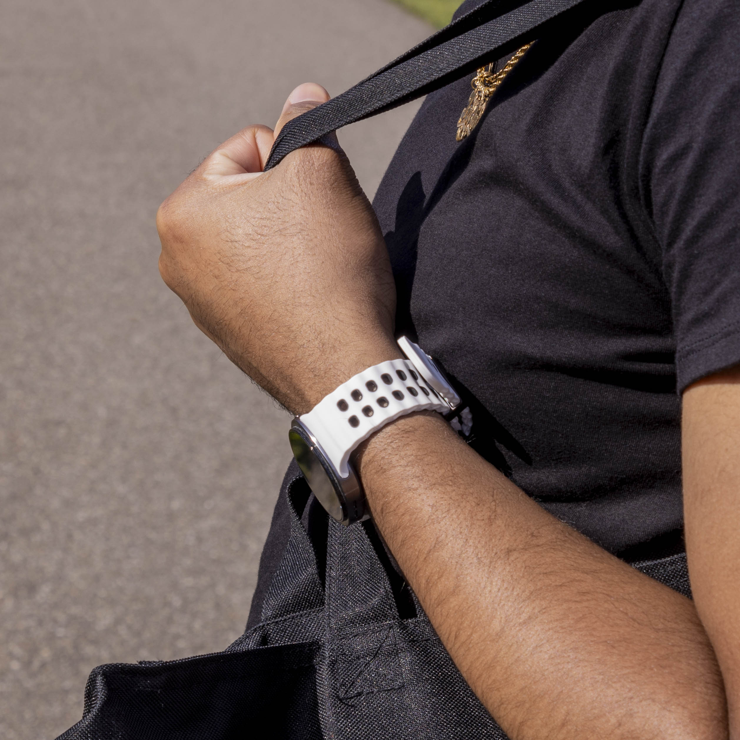 Samsung Galaxy Watch 8 - 40mm Ocean Strap (White/Black)