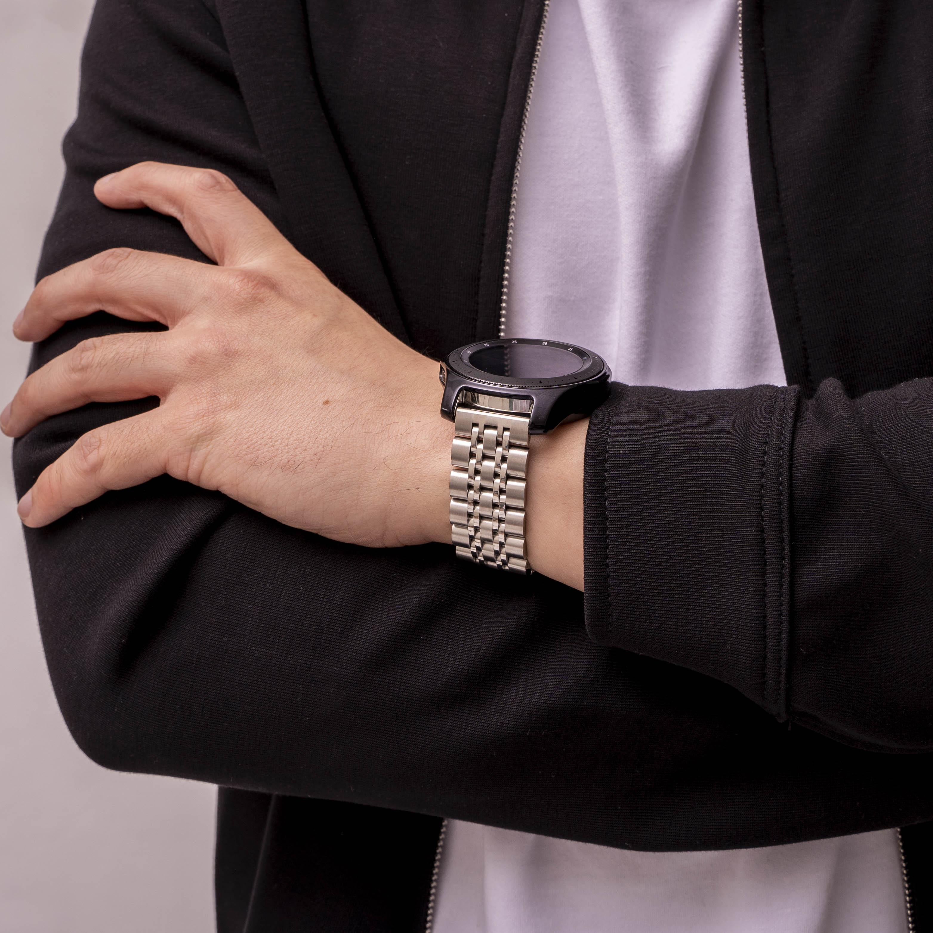 Correa de acero con establones Xiaomi Mi Watch (plata)