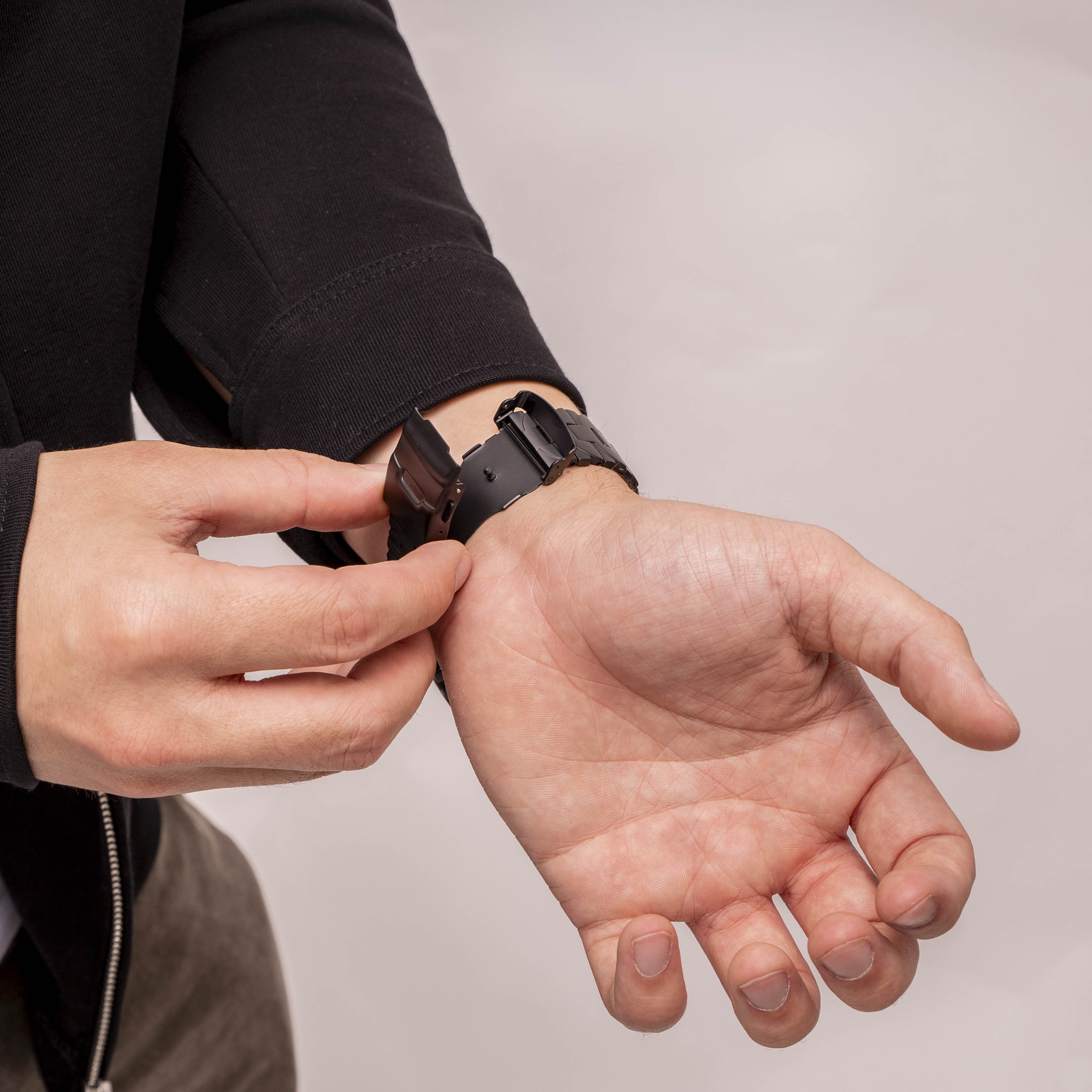 Huawei Watch GT 6 Pro - 46mm Butterfly Titanium Strap (Black)