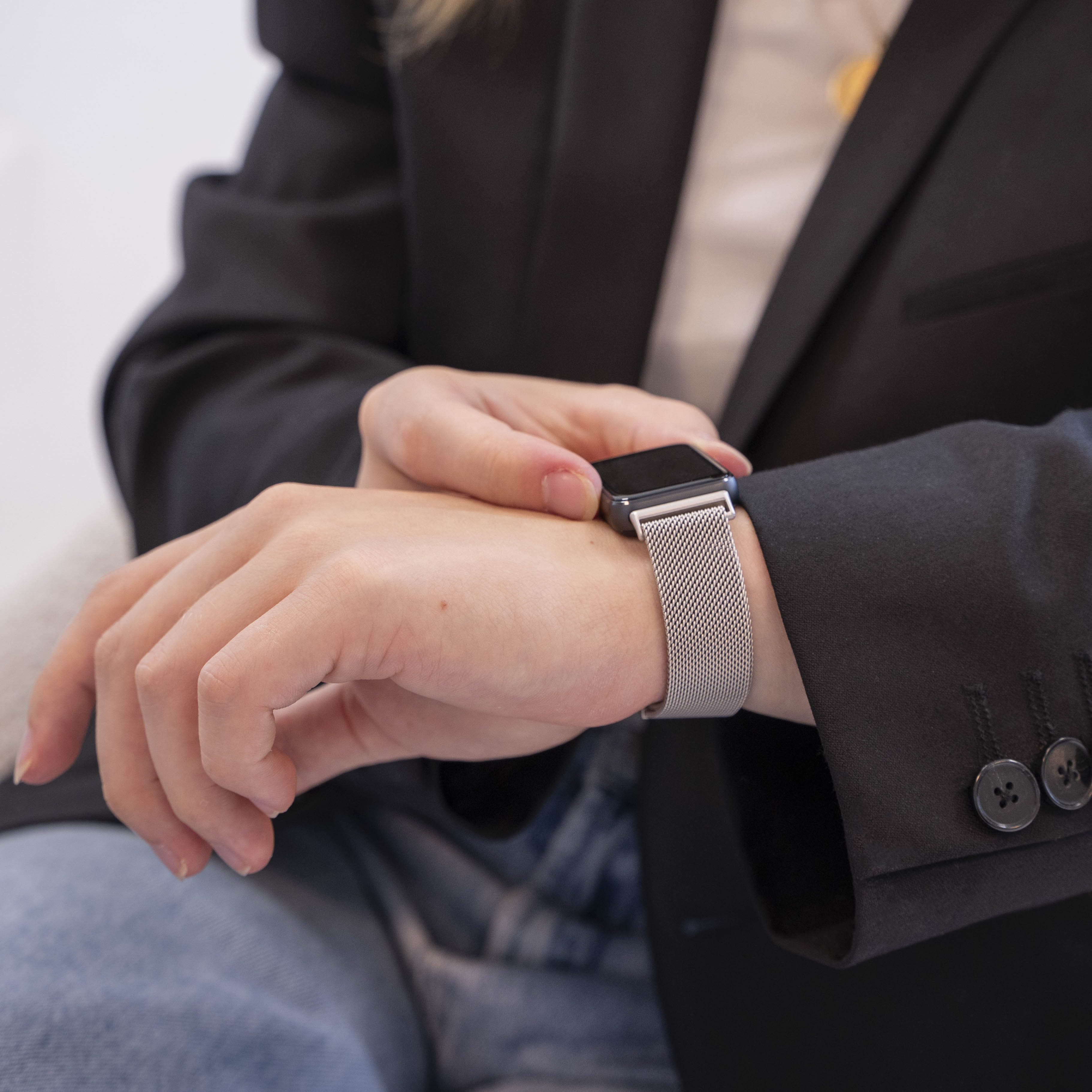 Correa milanesa Samsung Galaxy Fit 3 (blanco estrella)