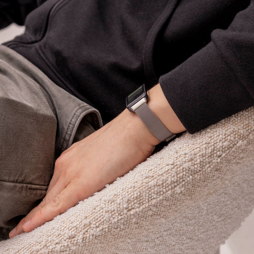 Correa milanesa Huawei Band 8 (plata)
