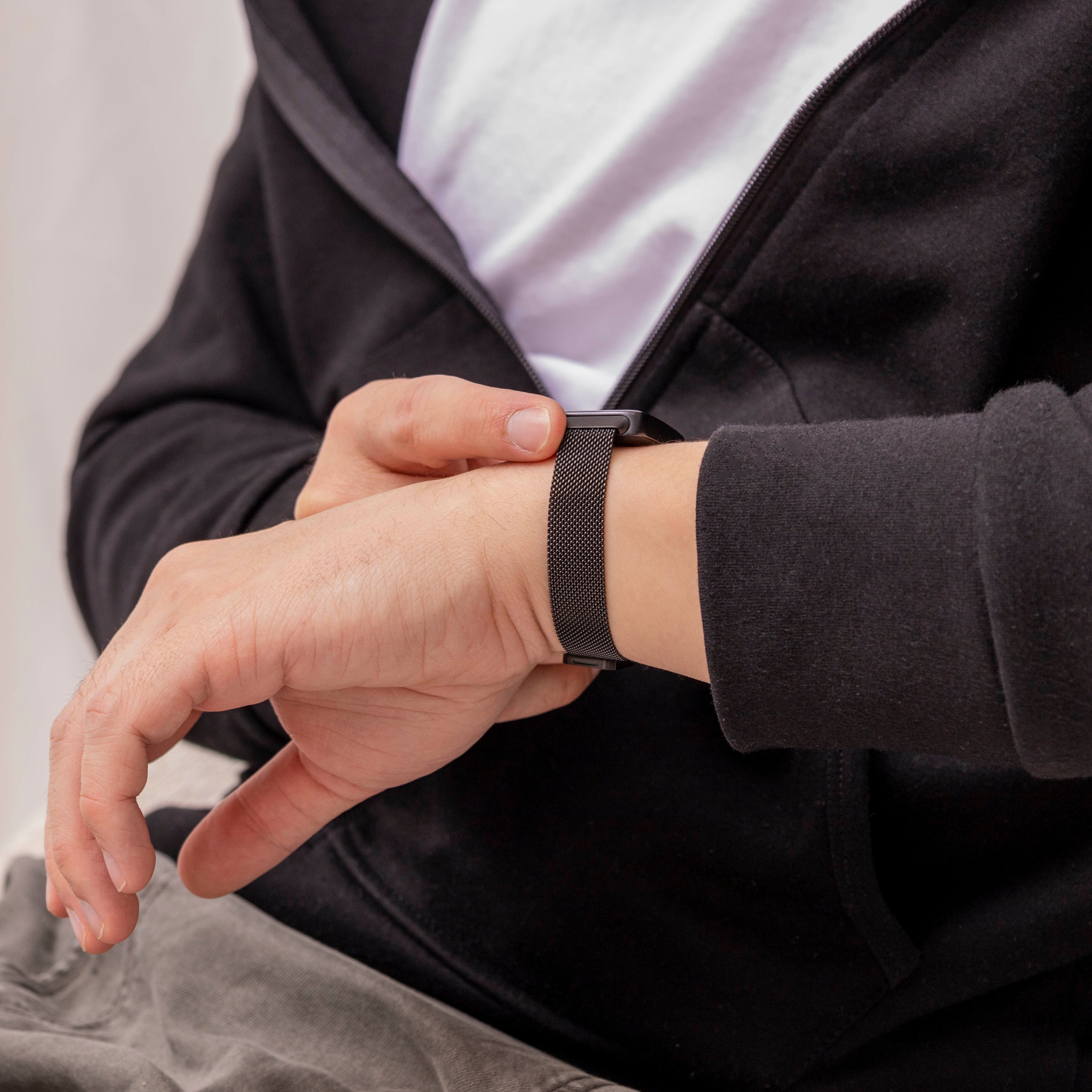 Correa milanesa Huawei Band 8 (negro)