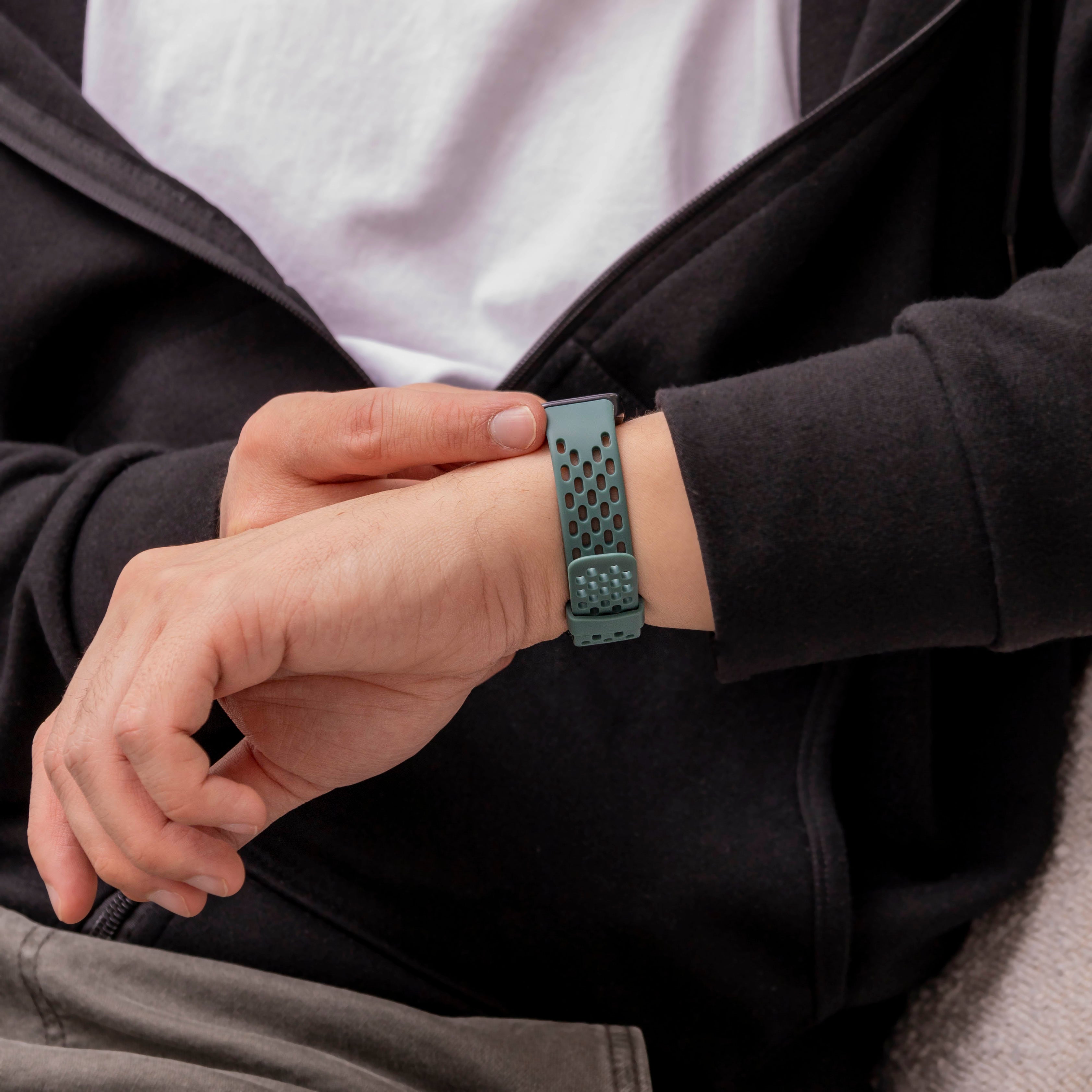 Huawei Band 8 Silicone Air Strap (Viridian)