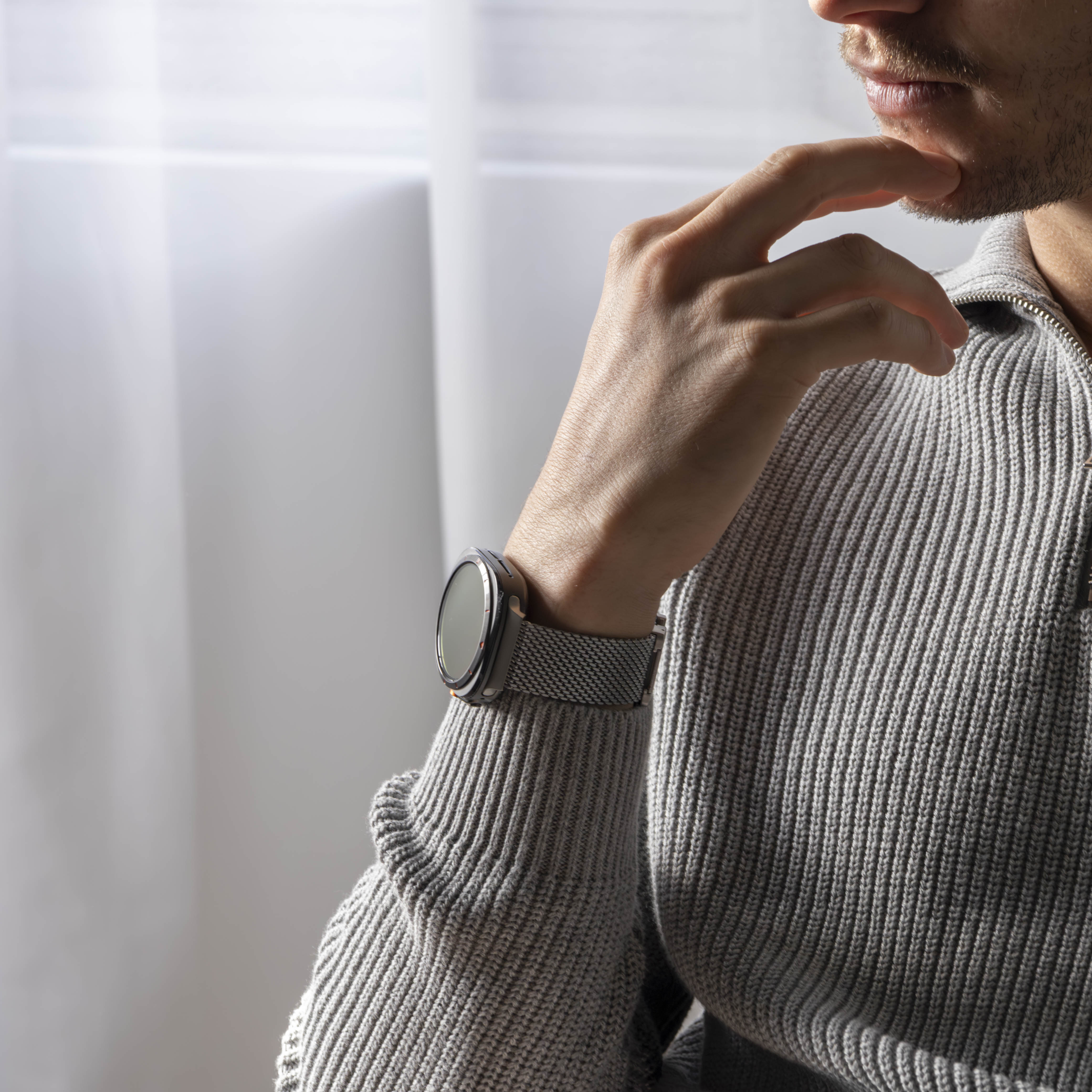 Correa milanesa con hebilla Samsung Galaxy Watch Ultra (titanio)