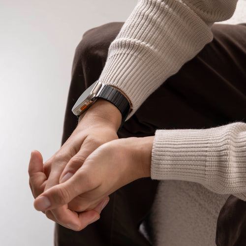 Correa acero lujo Apple Watch (negro)