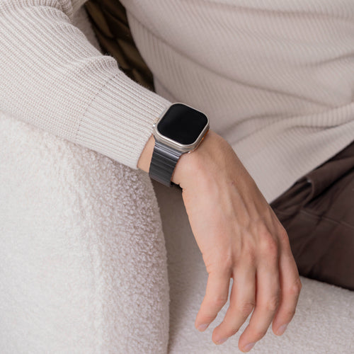 Correa acero lujo Apple Watch (negro)