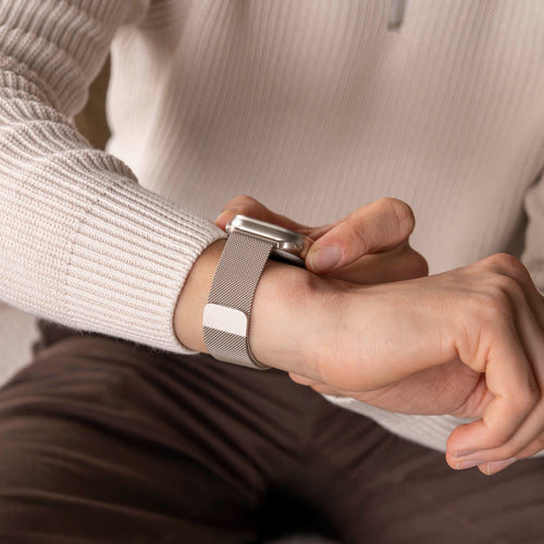 Correa milanesa Apple Watch (blanco estrella)