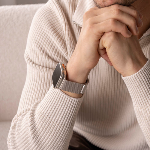 Correa milanesa Apple Watch (blanco estrella)