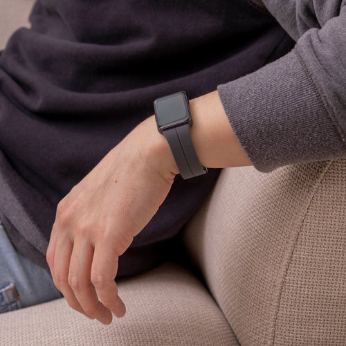 Correa silicona D-buckle Samsung Galaxy Fit 3 (gris oscuro) 