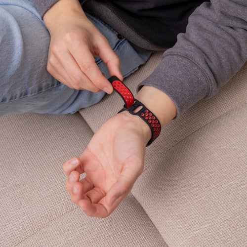 Correa deportiva Samsung Galaxy Fit 3 (negra/rojo)