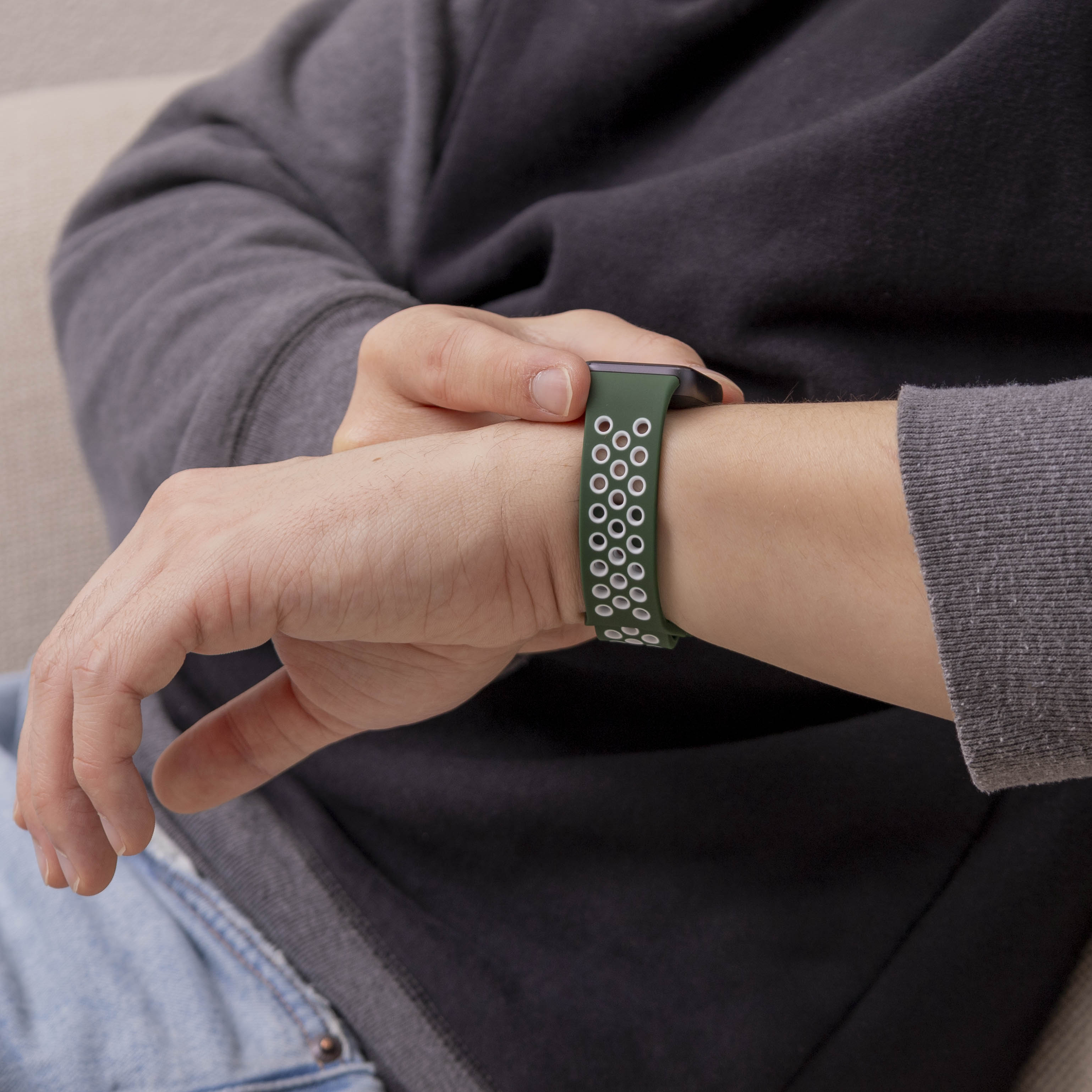 Correa deportiva Samsung Galaxy Fit 3 (verde/blanca)