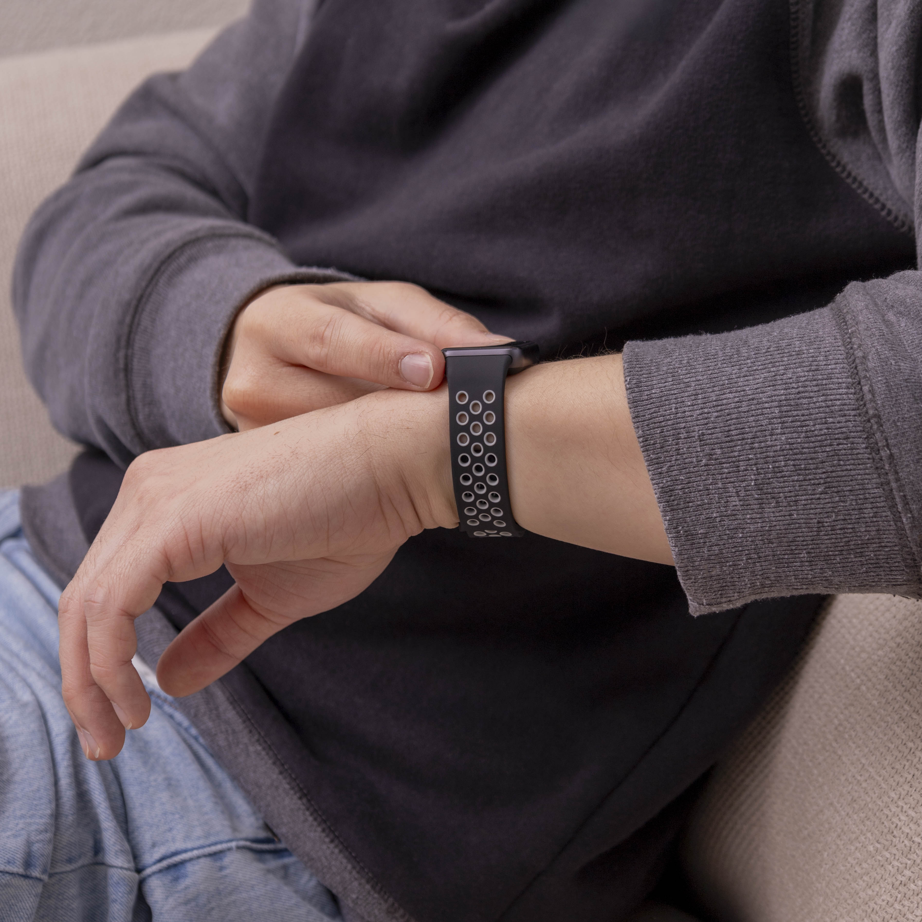 Correa deportiva Samsung Galaxy Fit 3 (negra/gris)