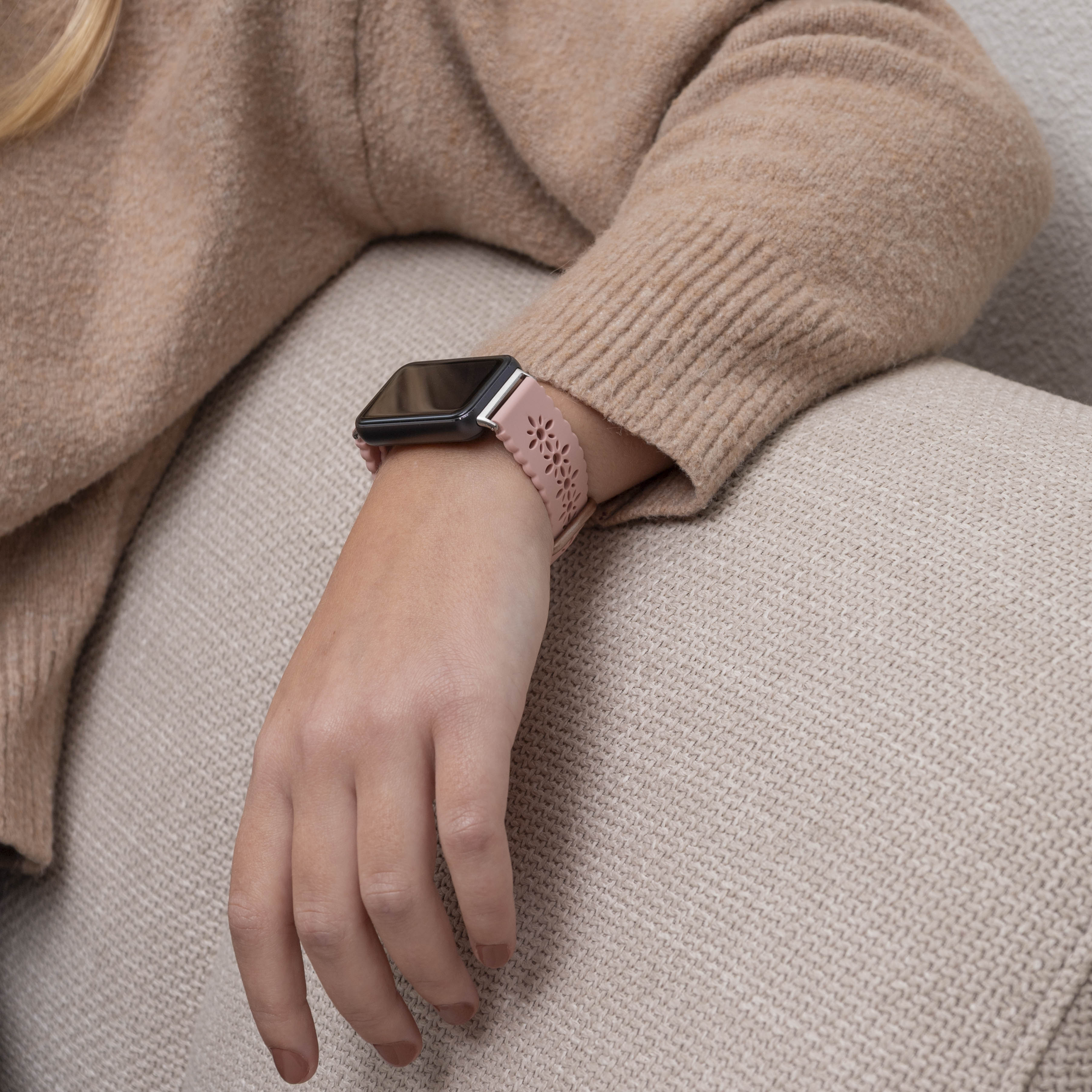 Correa de silicona con diseño Samsung Galaxy Fit 3 (rosa)