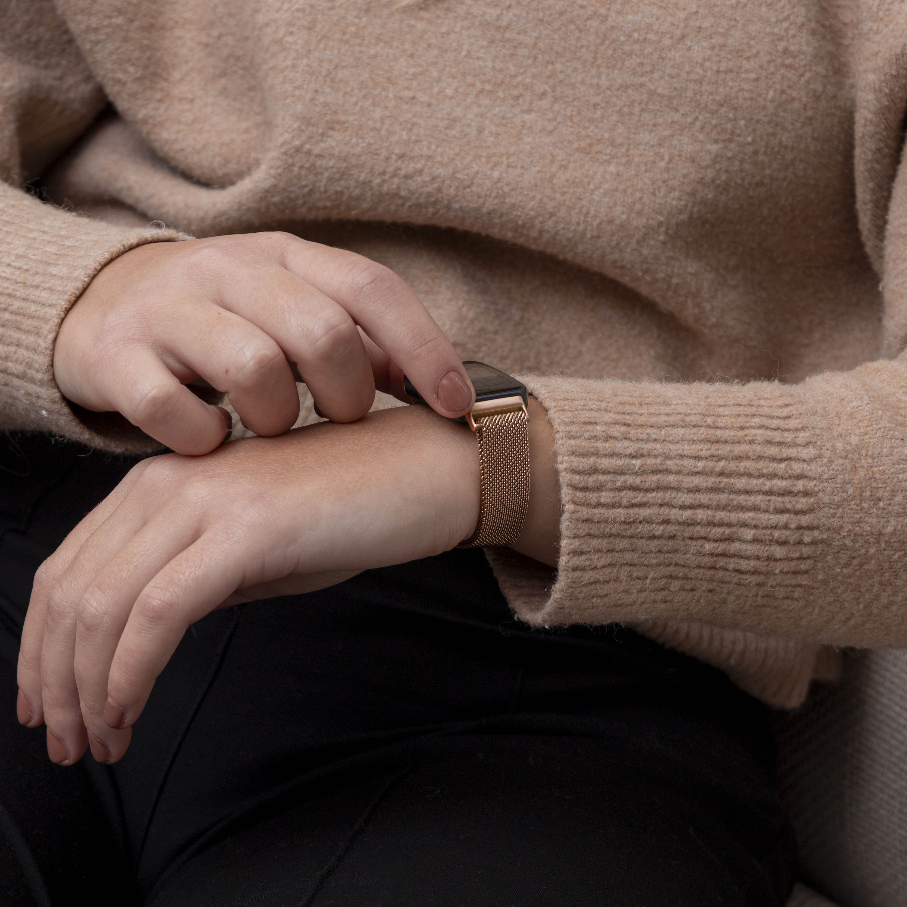 Correa milanesa Huawei Band 10 (oro rosa)