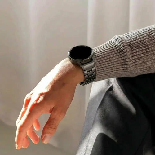 Bandz Garmin Quatix 5 / 6 / 7 Titanium Link Strap (Gray)