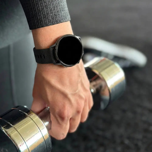 Bandz Correa silicona 'Deluxe' Garmin Vivoactive 4s (negro)