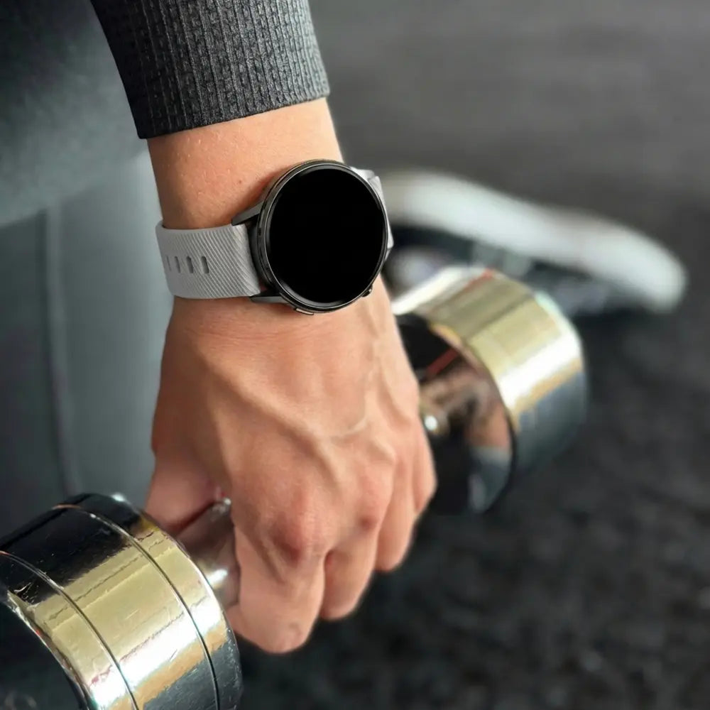 Bandz Correa silicona 'Deluxe' Garmin Vivoactive 4s (gris)