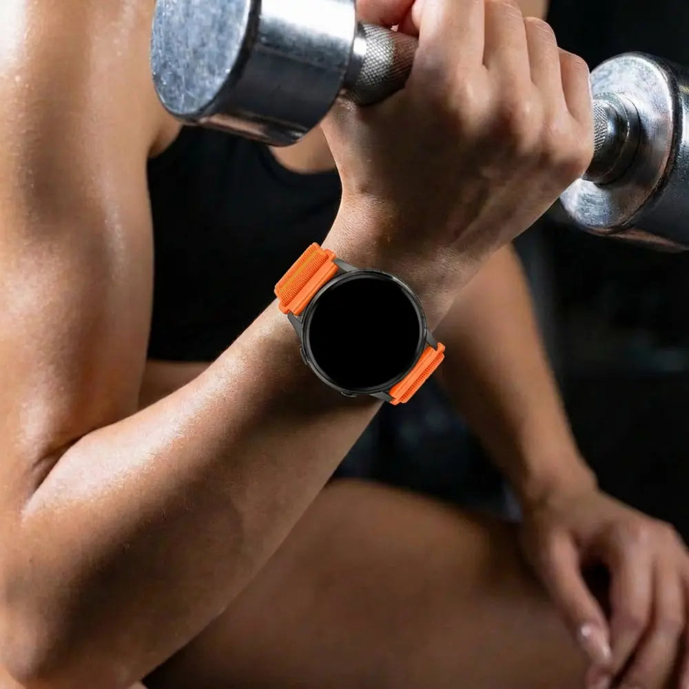 Bandz Garmin Venu Nylon Strap 'Wave' (Orange)