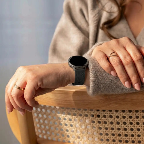 Bandz Correa silicona 'Leopard' Garmin Vivoactive 3 (negro)