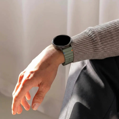 Bandz Correa silicona 'Wave' Garmin Venu 2 (verde militar)