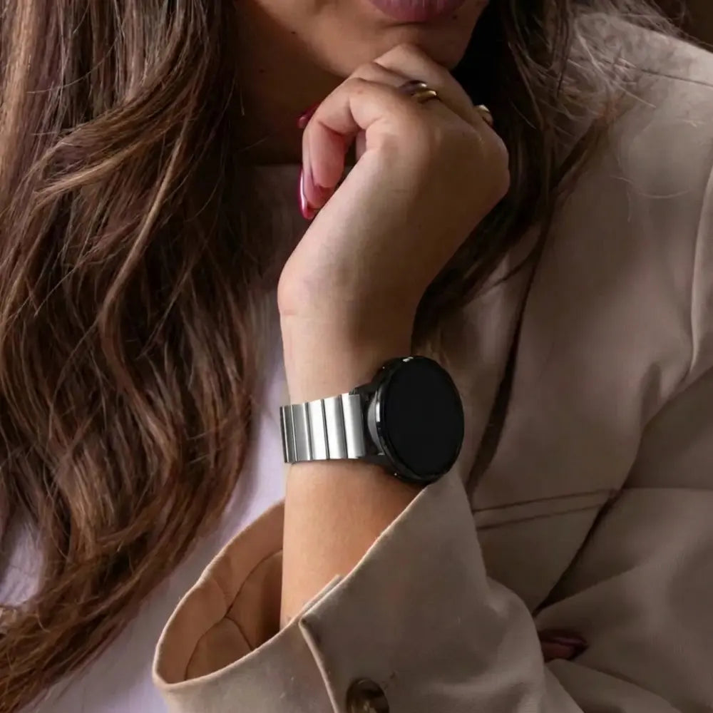 Bandz Correa acero 'One Bead' Garmin Approach J1 (plateado)