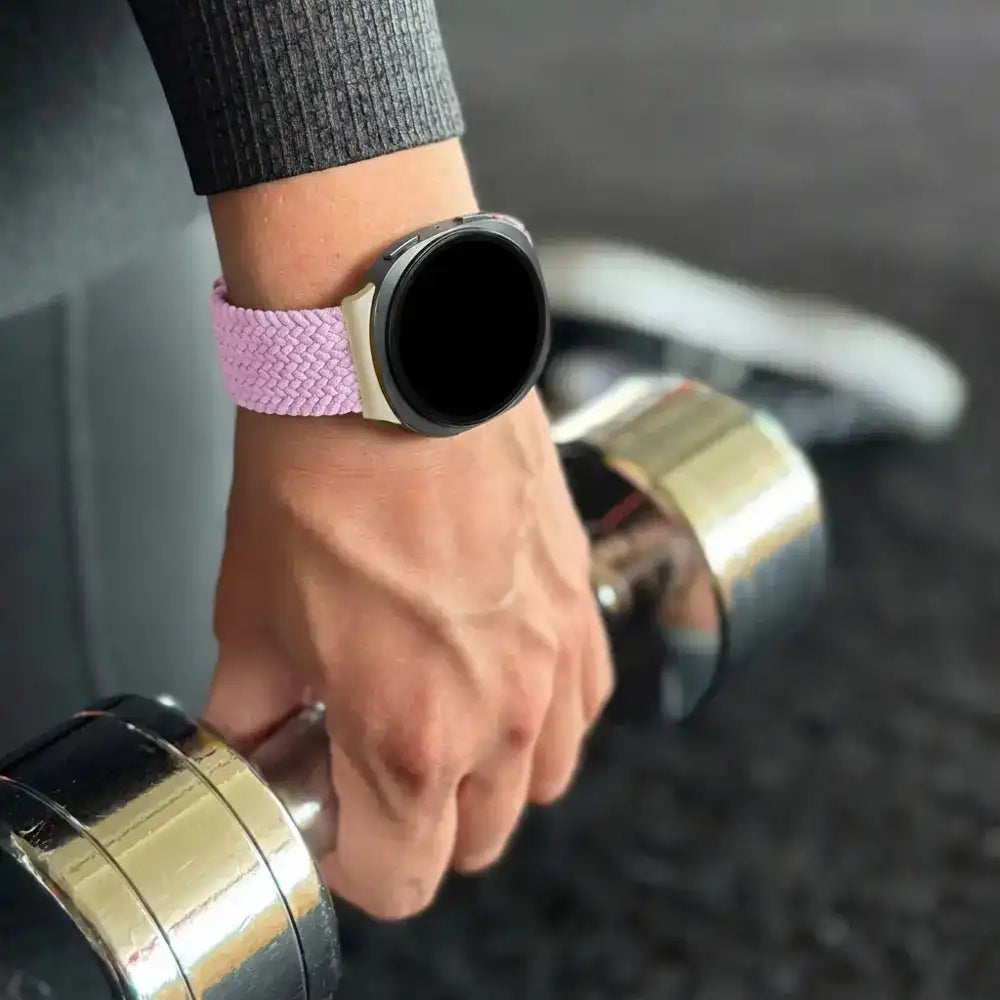 Bandz Correa trenzada magnética Samsung Galaxy Watch 8 Classic (lila)