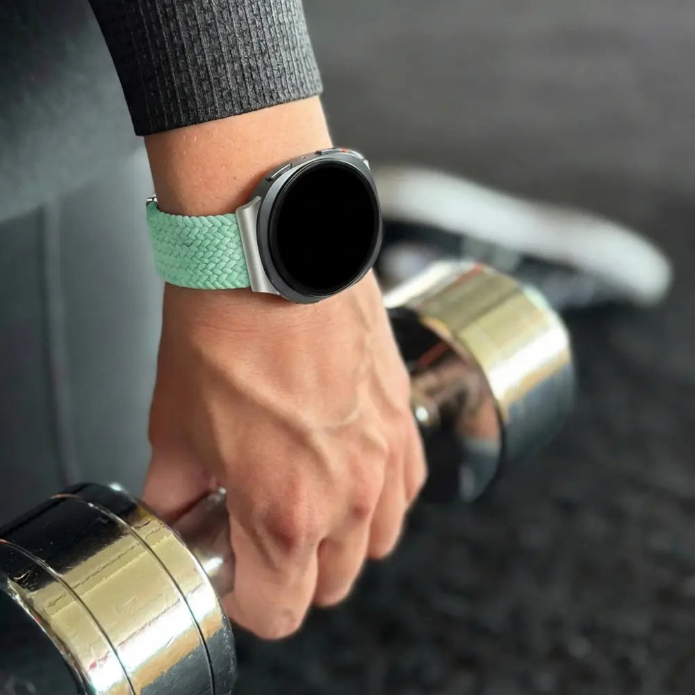 Bandz Correa trenzada magnética Samsung Galaxy Watch 8 - 44mm (verde menta)