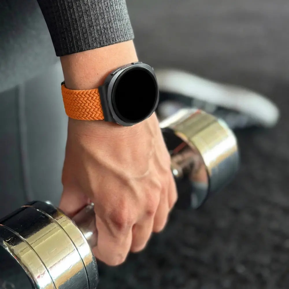 Bandz Samsung Galaxy Watch 8 - 40mm Magnetic Braided Strap (Orange)