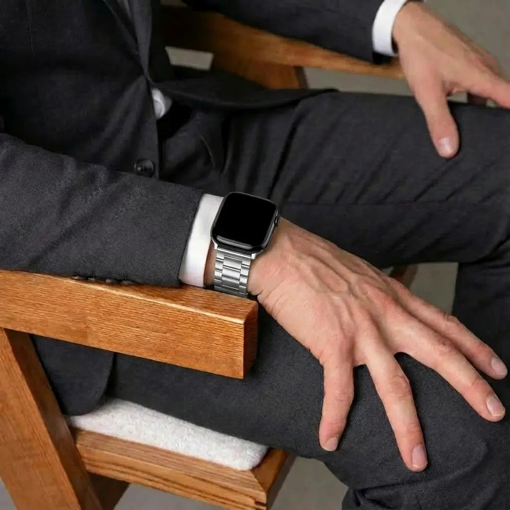 Bandz Correa acero 'Clásico' Apple Watch (plata)  