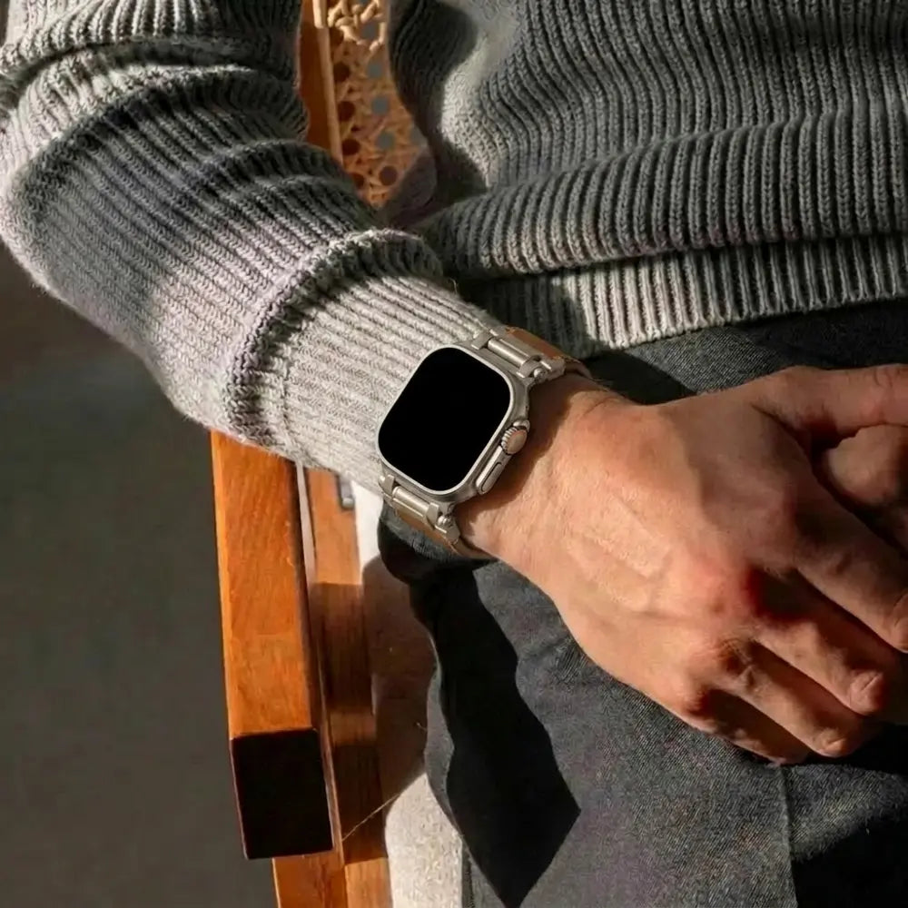 Bandz Apple Watch Ultra Leather Strap 'Explorer' (Brown)