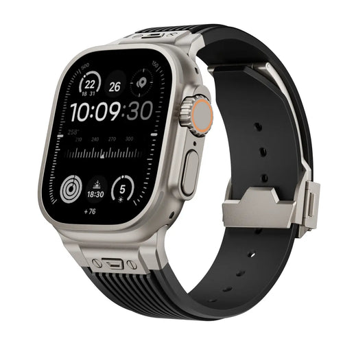 Correa silicona elástica líquida Apple Watch (negro)