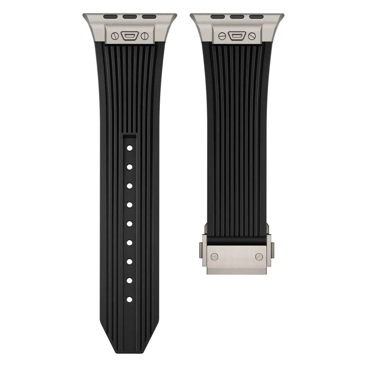 Correa silicona elástica líquida Apple Watch (negro)
