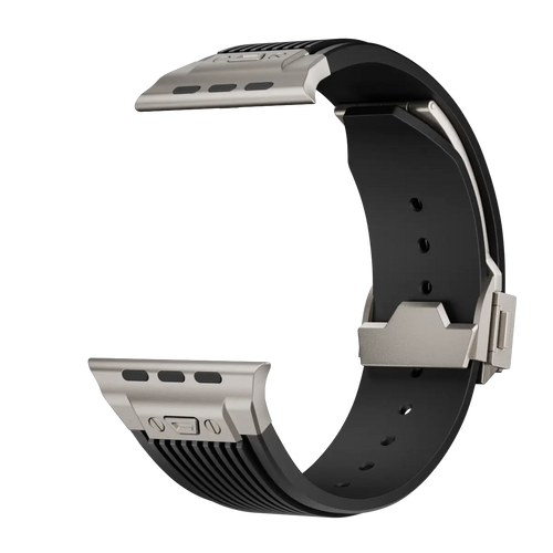 Correa silicona elástica líquida Apple Watch (negro)
