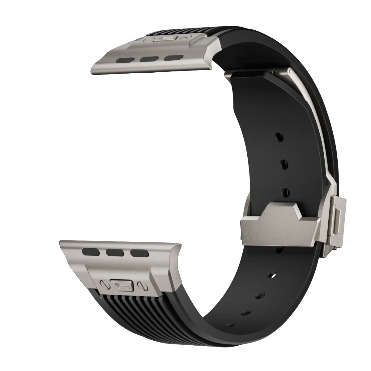 Correa silicona elástica líquida Apple Watch (negro)