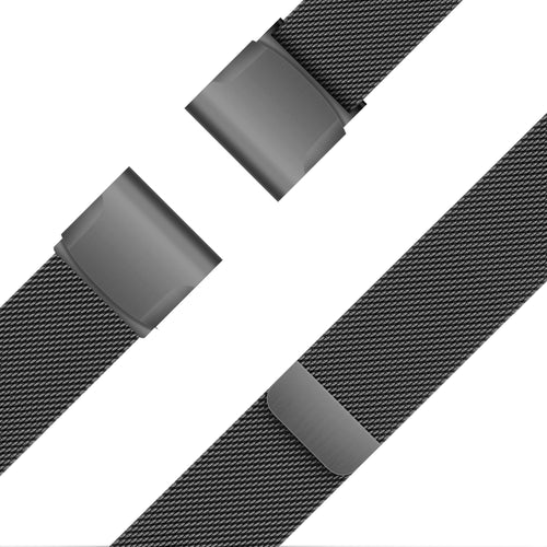 Bandz Garmin Forerunner 935 Milanese Loop Strap (Black)