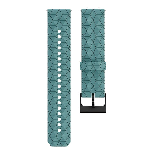 Correa silicona 'Hexágonos' Gard Pro Health 4 Smartwatch (gris-azul)