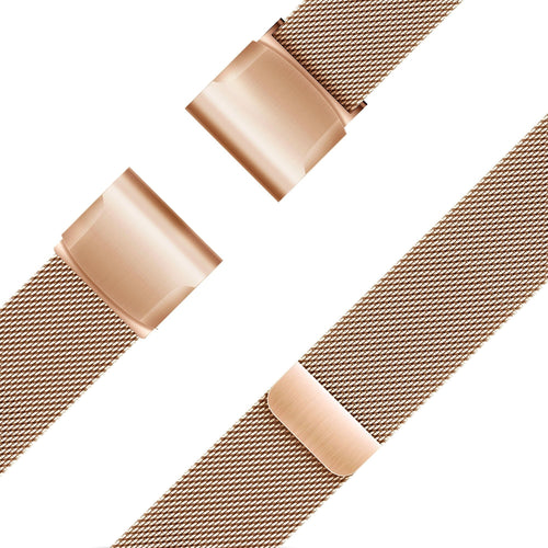 Bandz Correa milanesa Loop Garmin Descent Mk3(i) - 43mm (rosa dorado)