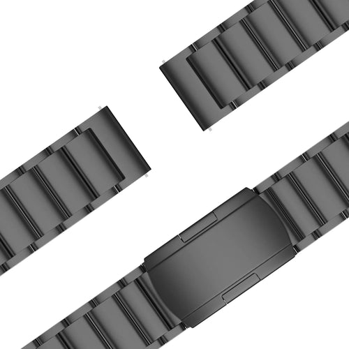 Bandz OnePlus Watch Lite Titanium Link Strap (Black)