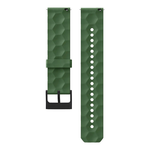 Correa silicona 'Hexa' Amazfit Bip U (Pro) (verde militar)