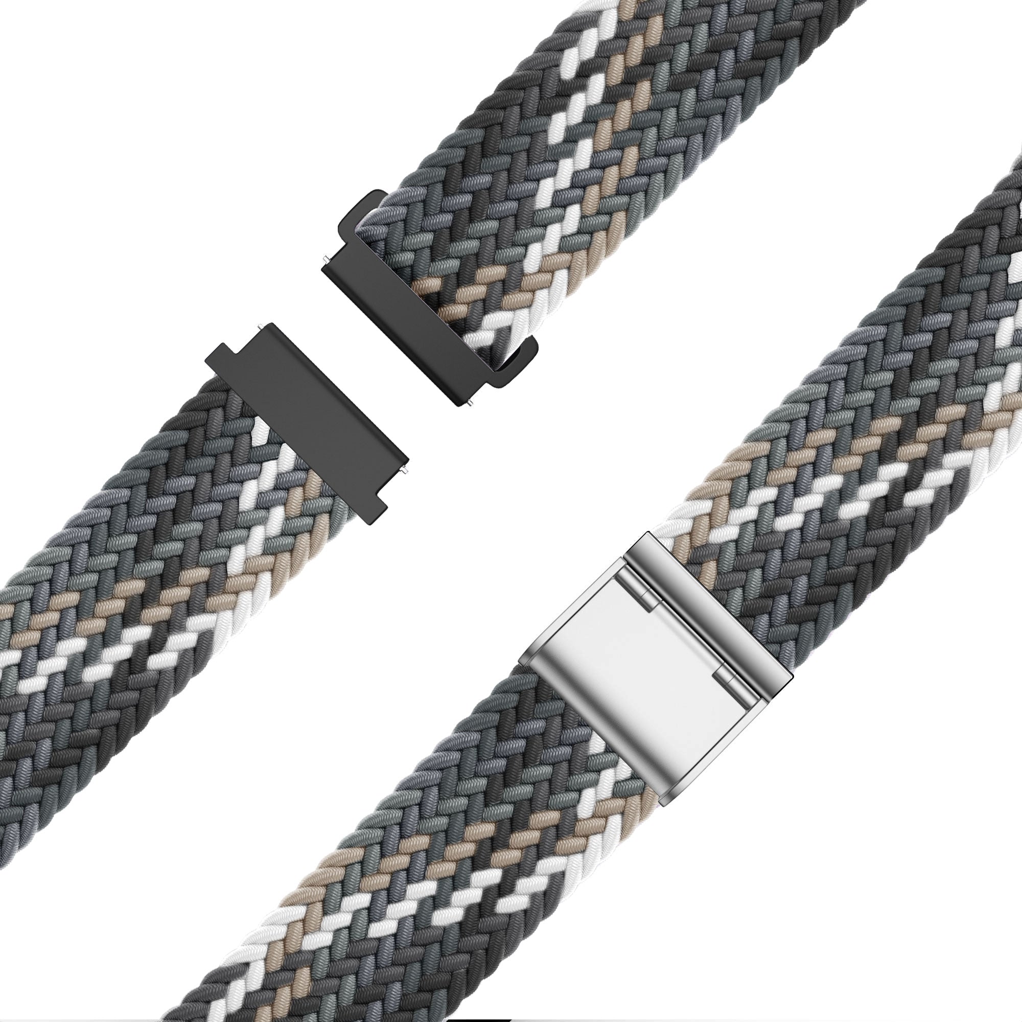 Bandz Correa nylon tejida Garmin Approach J1 (negro mandala)