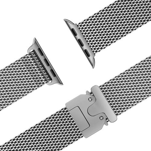 Bandz Correa milanesa Loop con hebilla-P Apple Watch Ultra (plata)