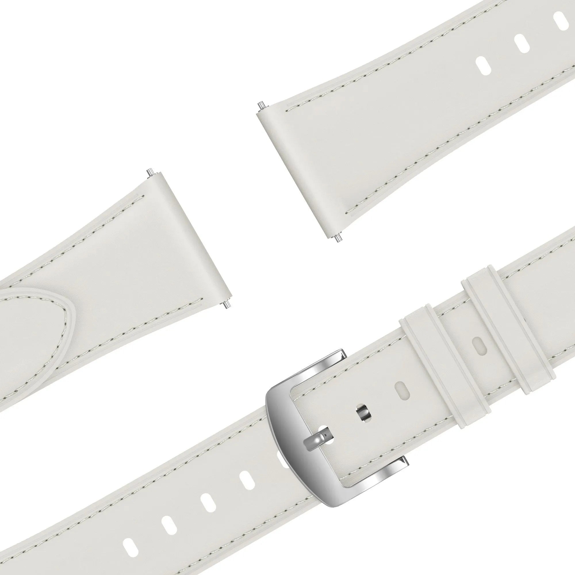 Bandz Correa cuero 'Easy Fit' Oppo Watch X2 Mini (blanco)