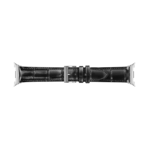 Correa cuero cocodrilo Samsung Galaxy Watch 8 - 40mm (negro)