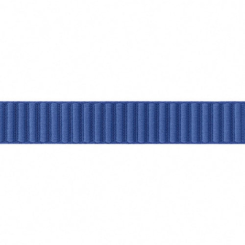 Nylon Fabric Strap, navy blue, laid flat, separate parts, direct top view