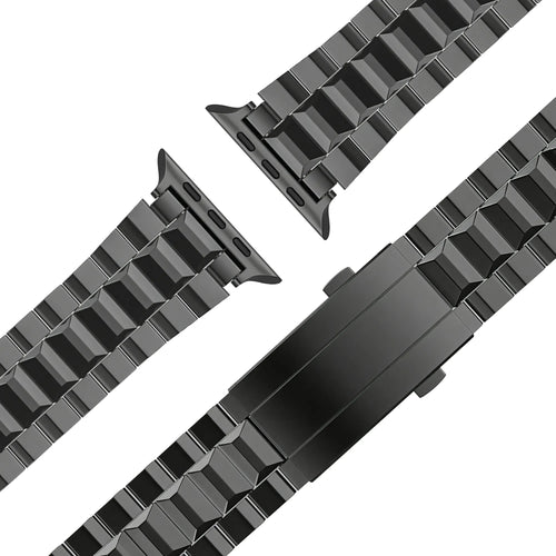 Bandz Correa titanio 'Deluxe' Apple Watch (negro)