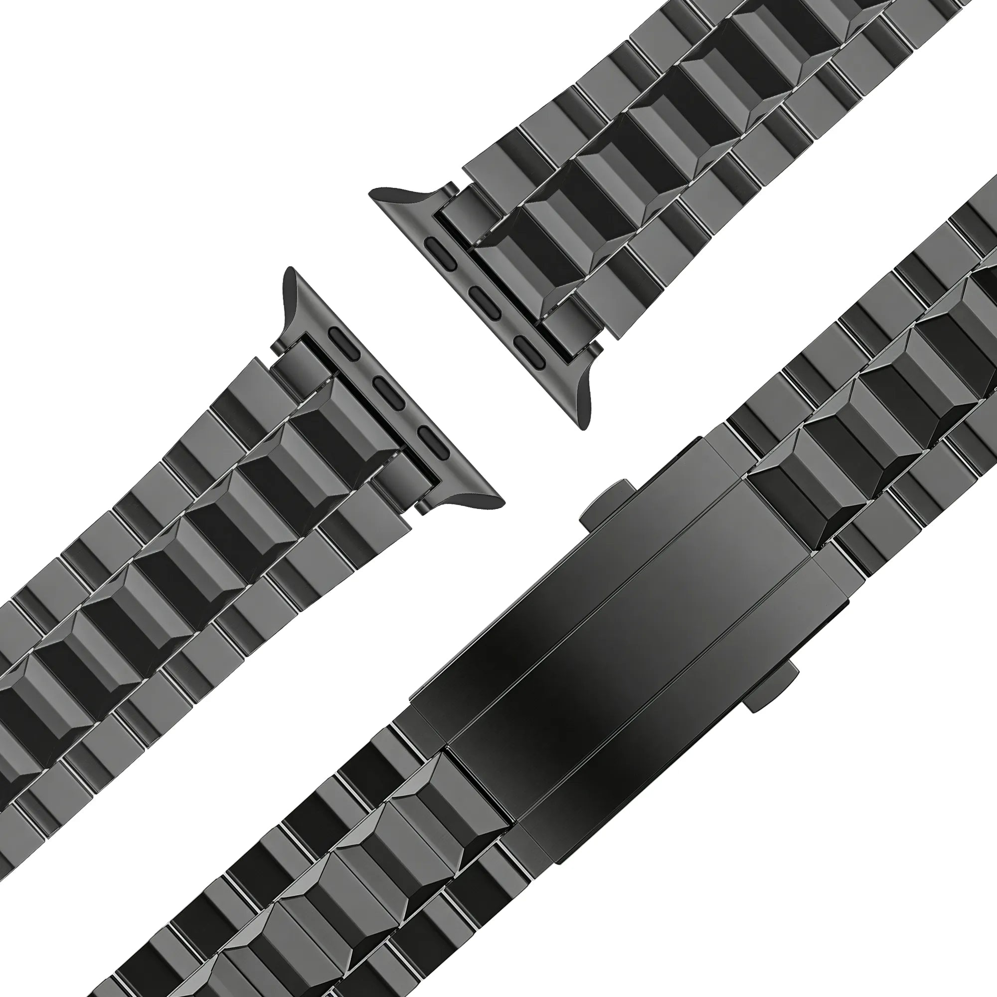 Bandz Correa titanio 'Deluxe' Apple Watch (negro)