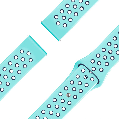 Bandz Garmin Vivoactive 5 Sport Strap 'Deluxe' (Aqua/Blue)
