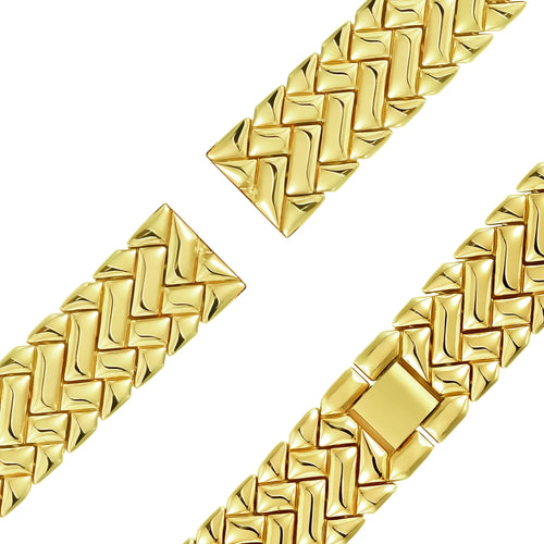 Bandz Garmin Venu 3s Metal Strap 'V-Type' (Gold)